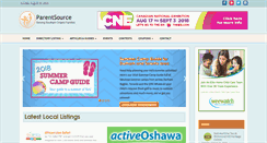 Desktop Screenshot of parentsource.ca